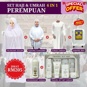 AL-HARAMAN 6 IN 1 SET HAJI UMRAH (FOR WOMEN)